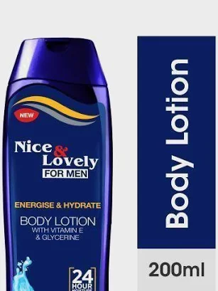 Nice & Lovely for Men Energise & Hydrate Body Lotion 180ml 200ml